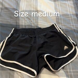 Adidas Black and White Running Shorts